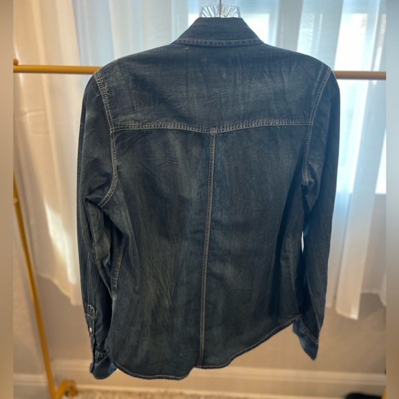 Brand: Wired Heart - Blue Denim Vintage Button-Down, medium size - Picture 3 of 10